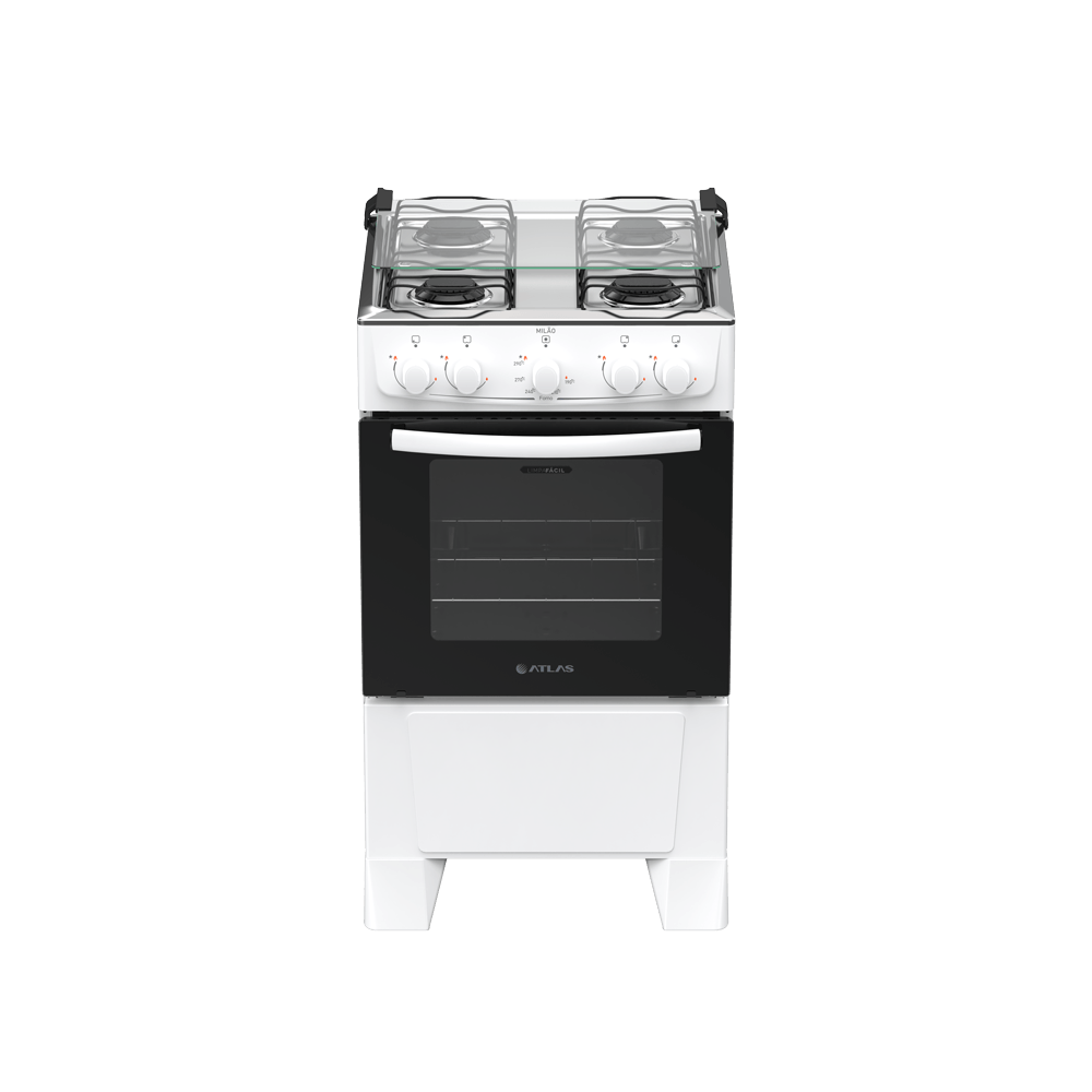 Atlas Milão Inox 4 bocas