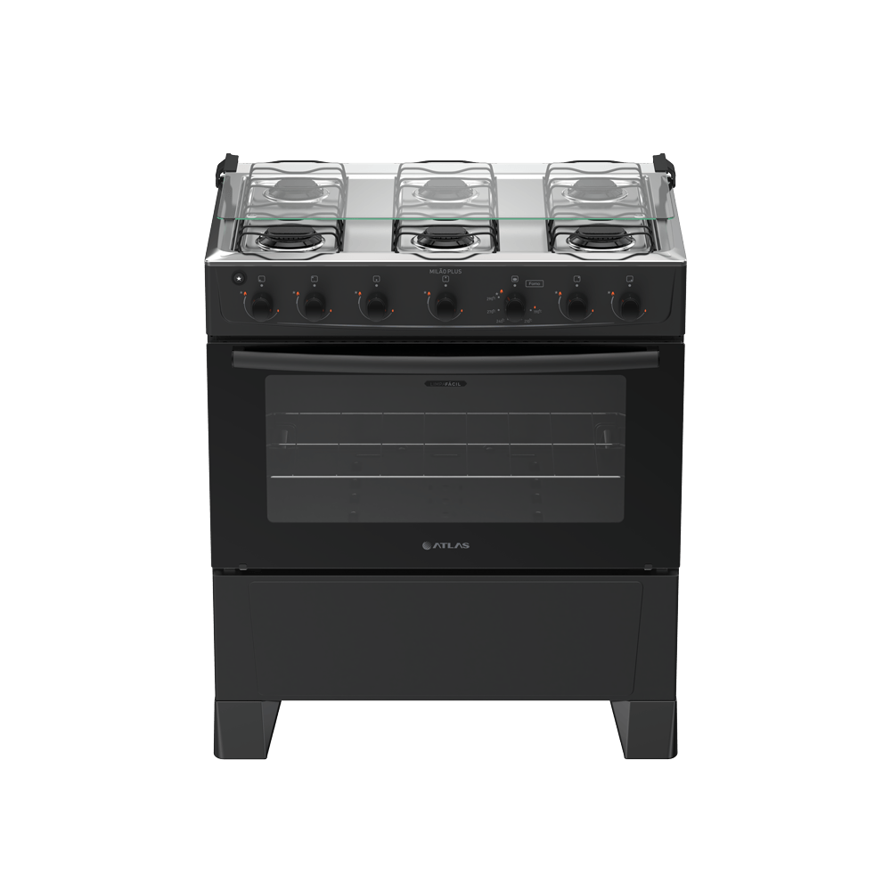 Atlas Milão Plus Inox 6 bocas